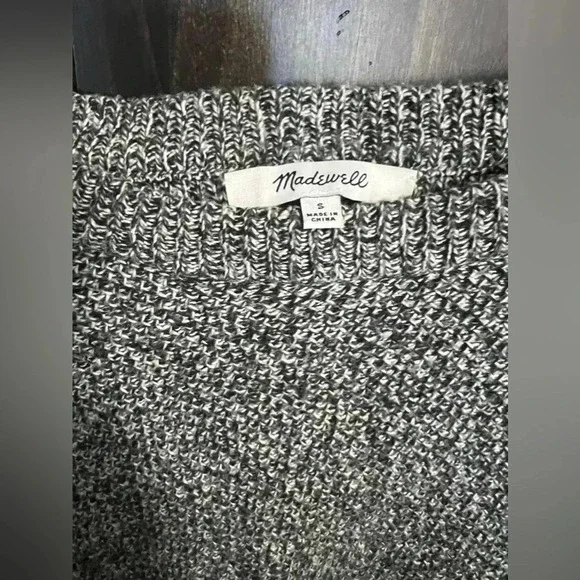 Madewell Province Cross Back Knit Pullover Sweater. Size: Small - Picture 8 of 9